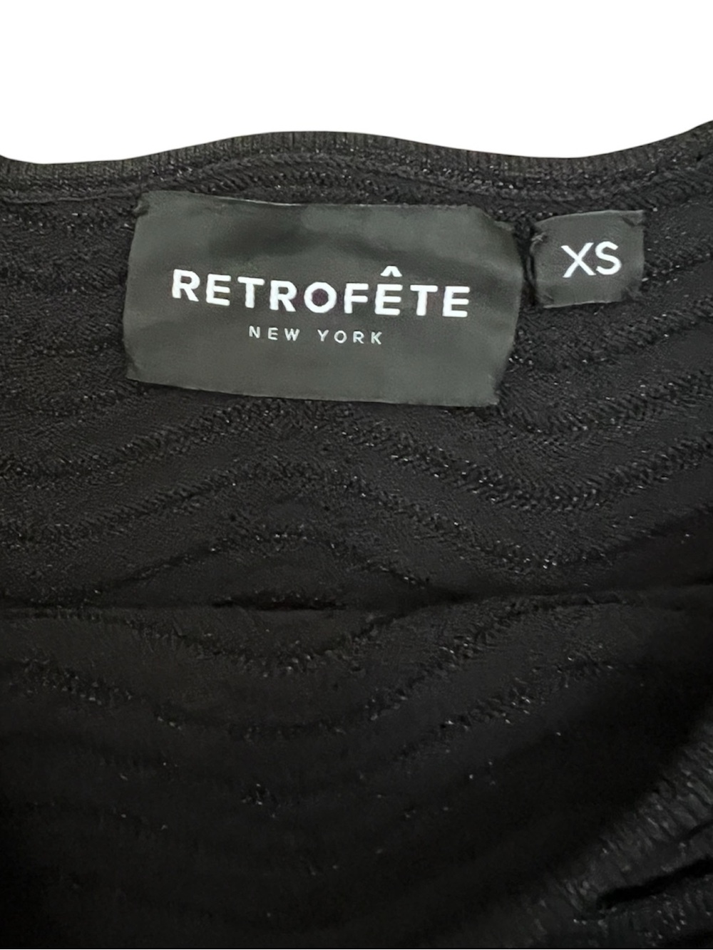 RETROFETE Aloe Knit Tank Top Crop Shirt Metallic Black XS - Picture 5 of 15